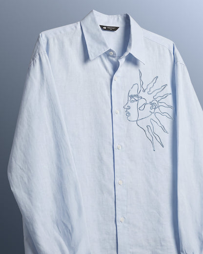 WildFlex Premium Day And Night Linen Striped Shirt for Men