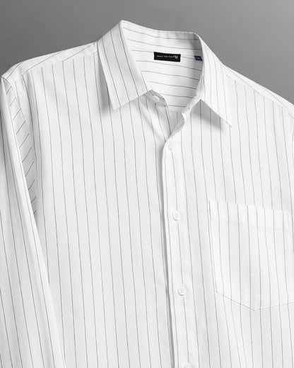 WildFlex Premium Linen Striped Button-Down Shirt for Men