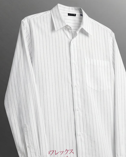 WildFlex Premium Linen Striped Button-Down Shirt for Men